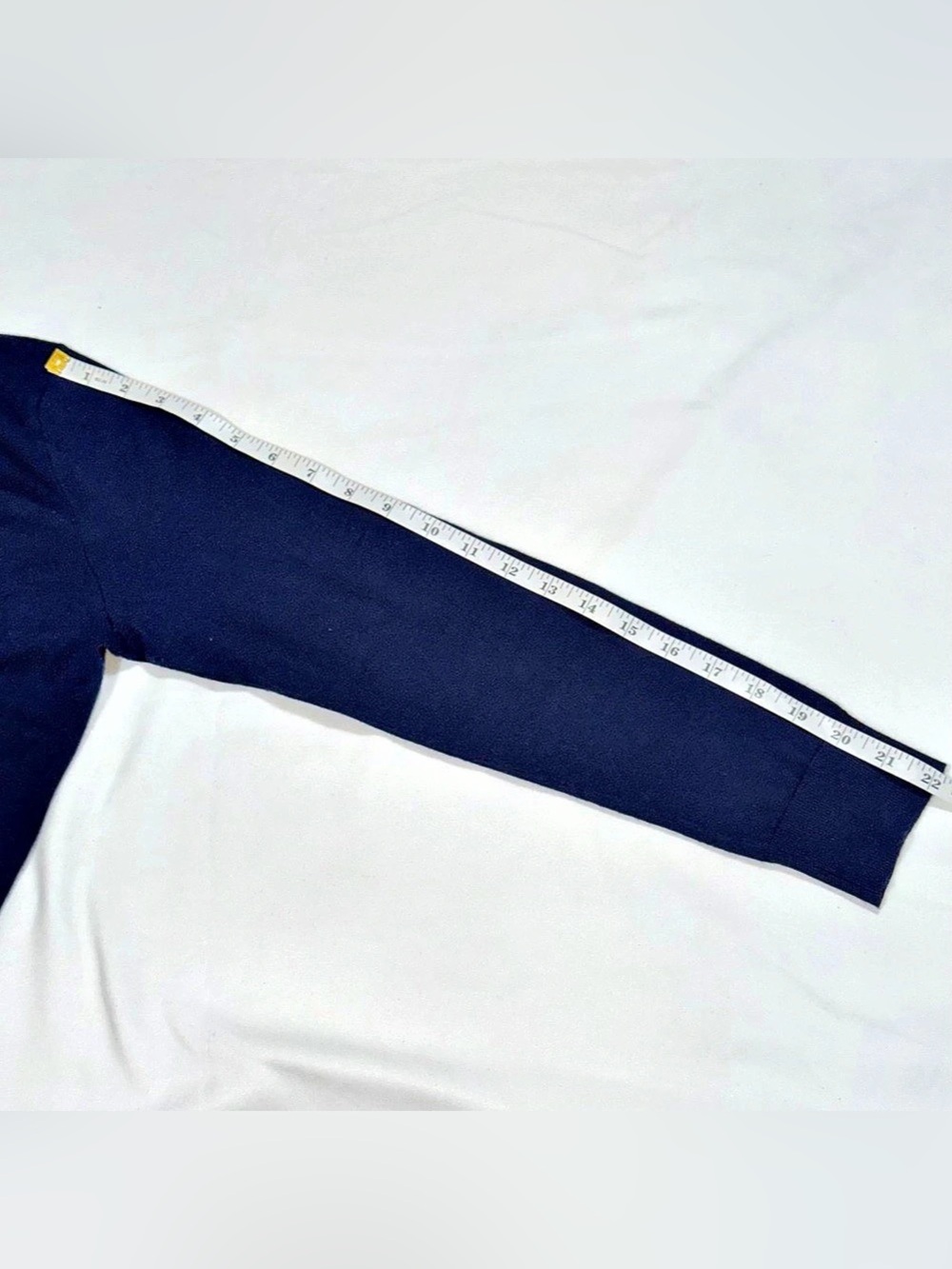 Polo Ralph Lauren Women’s Navy Cardigan M Orange Pony Cotton Blend P096 - Picture 7 of 8